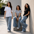 From Cute to Bold – Pack of 3 Women’s Cotton Plain Tees