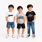 Boys Graphic T-Shirt Pack of 3 – Soft Cotton | Half Sleeves
