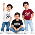 Boys Cotton T-Shirt Combo Pack of 3 | Half Sleeves | Graphic Printed | Soft Jersey Fabric | Casual Daily Wear