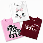 Everyday Comfort: Girls Cotton Tee Set (3 Pack)