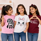 Everyday Comfort: Girls Cotton Tee Set (3 Pack)