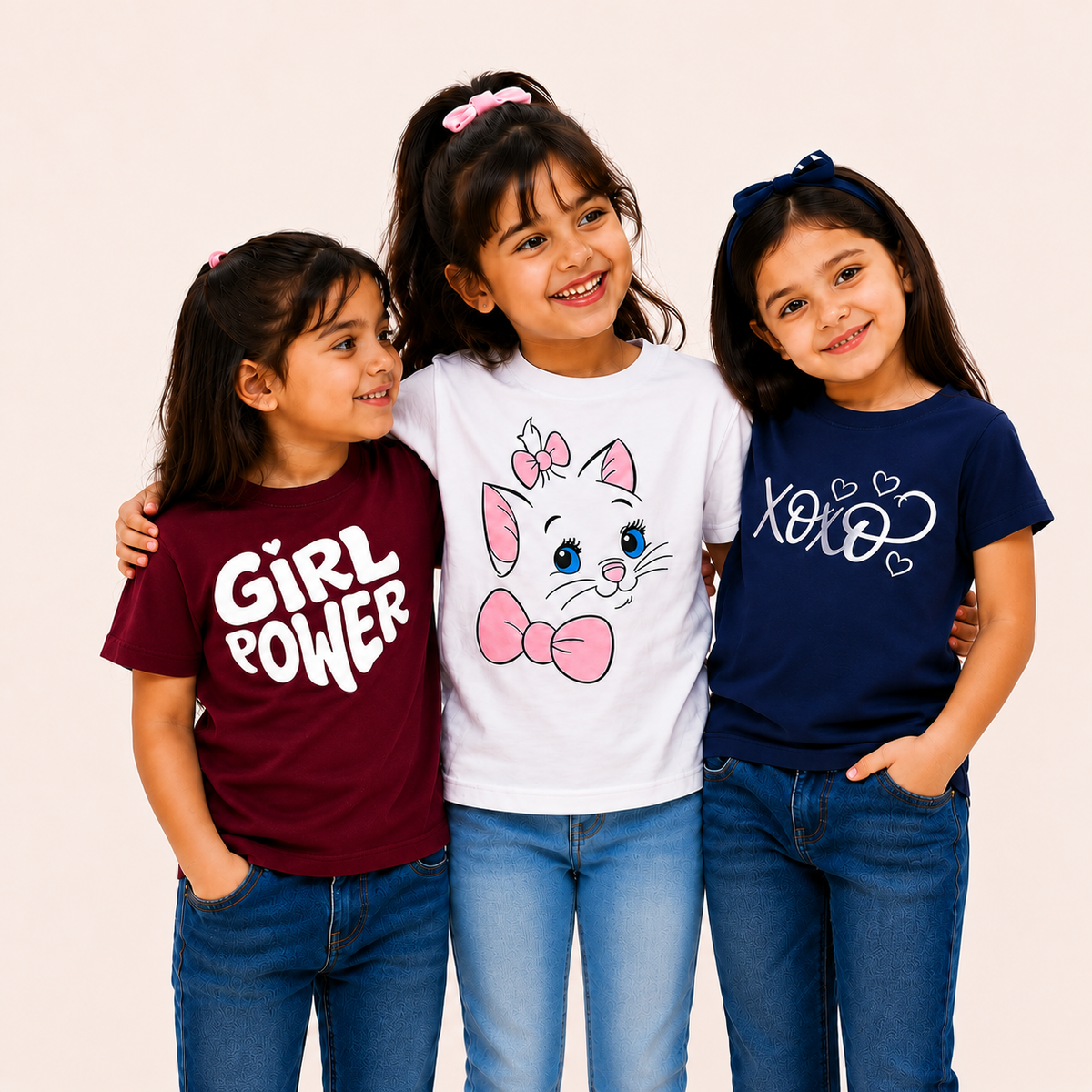 Soft Style Staples – Girls 3-Piece Tee Set
