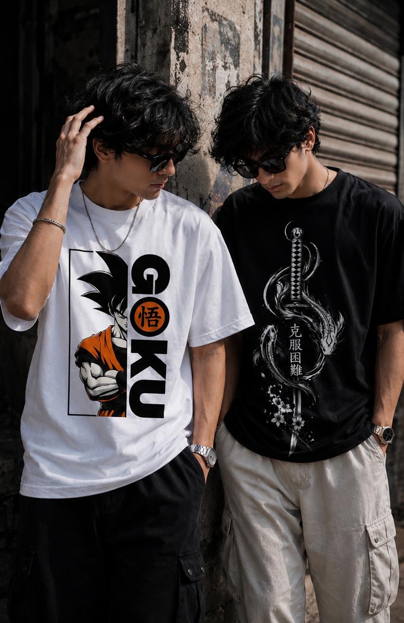 Anime Streetwear Combo Tee Collection
