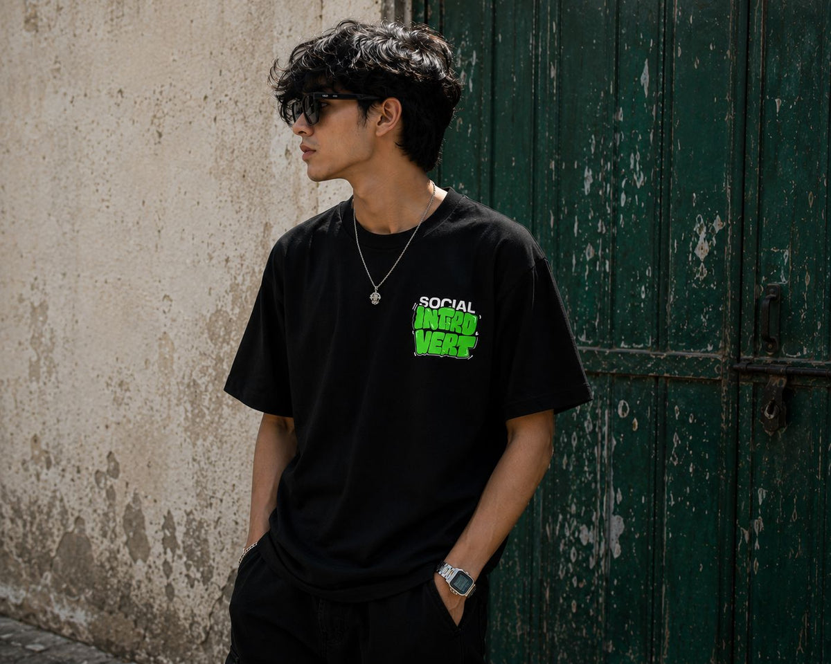 Social Introvert T-Shirt – Black