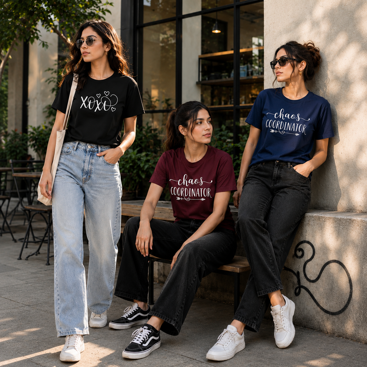3 Moods. 1 Fit. No Miss – 3-Piece Cotton Jersey Tee Collection for Women